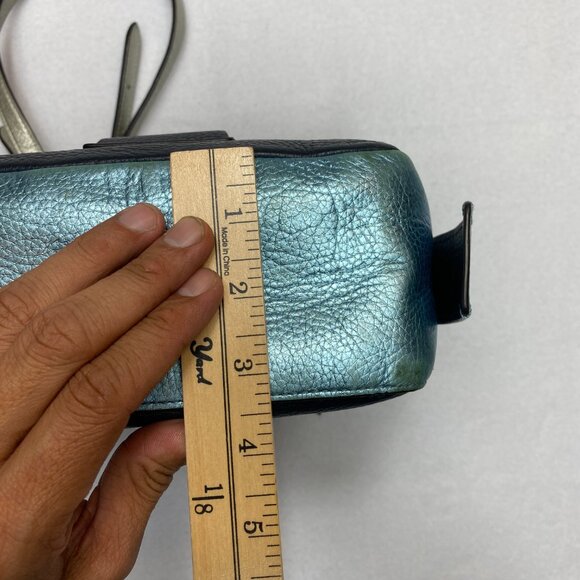 Coach Andi Midnight/Multi Mini Metallic Blue Backpack - Picture 12 of 16